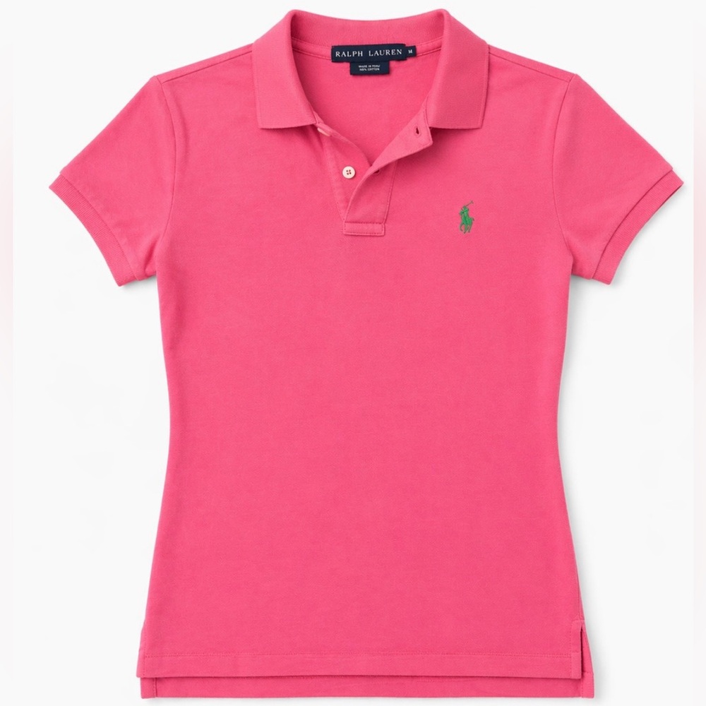 🩷Polo Ralph Lauren Pink Skinny Fit Polo Shirt 🩷